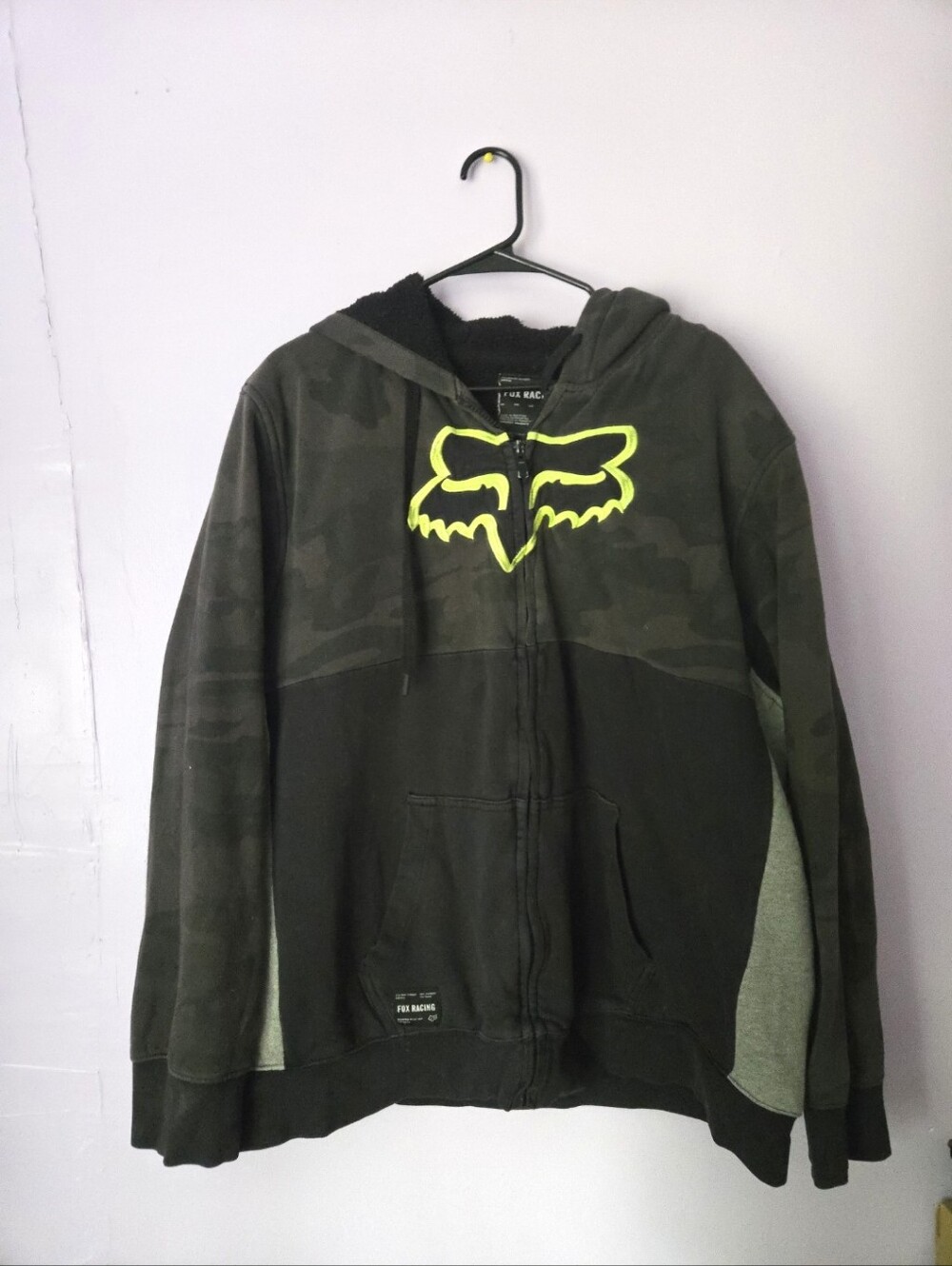 Fox XXL Camouflage Zip Hoodie